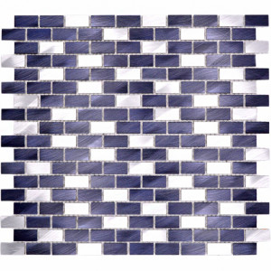 Metall Mosaik Silver Svart | Ekosten.se