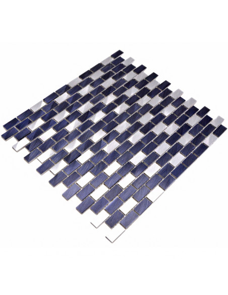 Metall Mosaik Silver Svart | Ekosten.se