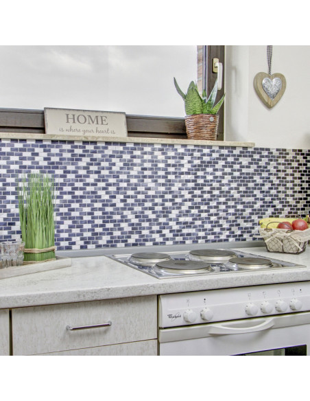 Metall Mosaik Silver Svart | Ekosten.se