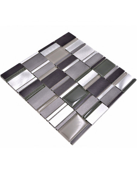 Mosaik Kristall Grå Silver | Ekosten.se