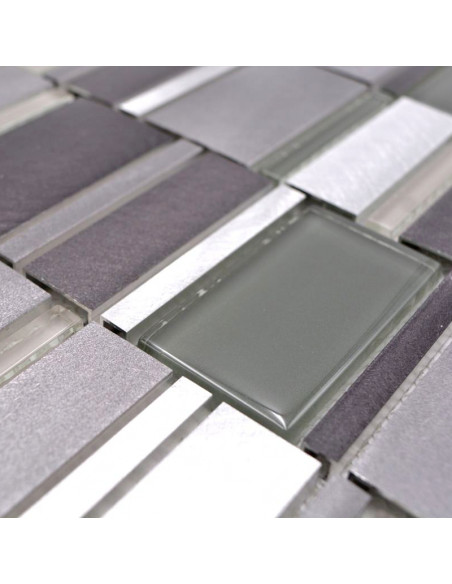 Mosaik Kristall Grå Silver | Ekosten.se