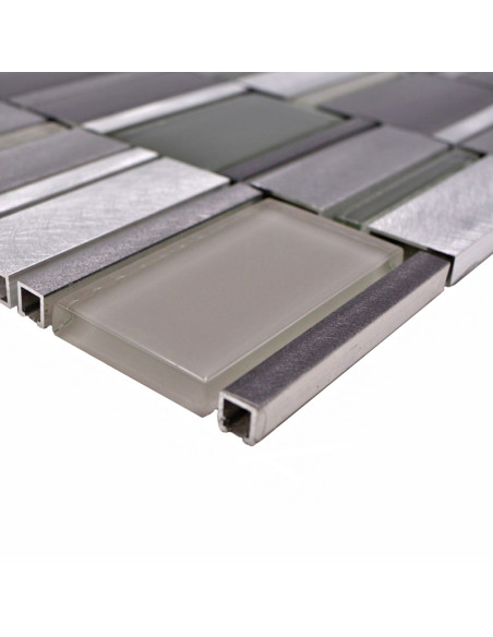 Mosaik Kristall Grå Silver | Ekosten.se