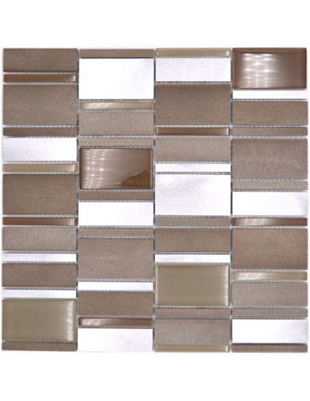 Metall Kristall Mosaik Beige | Ekosten.se