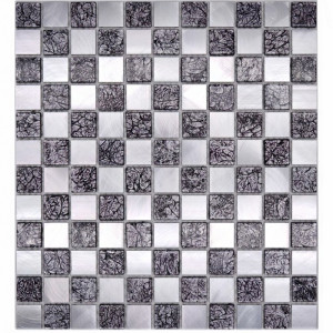Mosaik Kristall Svart Silver | Ekosten.se