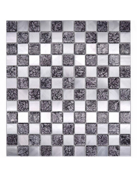 Mosaik Kristall Svart Silver | Ekosten.se