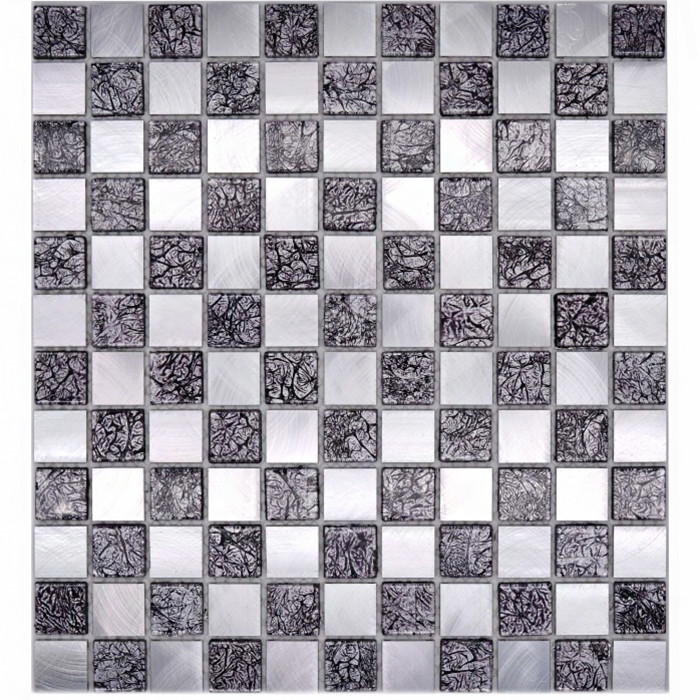 Mosaik Kristall Svart Silver | Ekosten.se