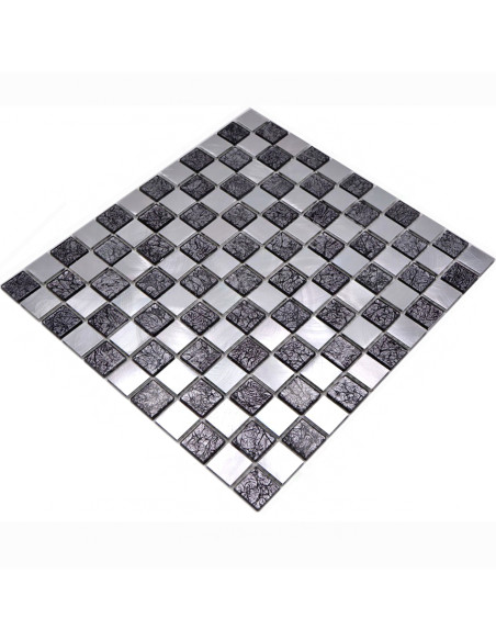 Mosaik Kristall Svart Silver | Ekosten.se