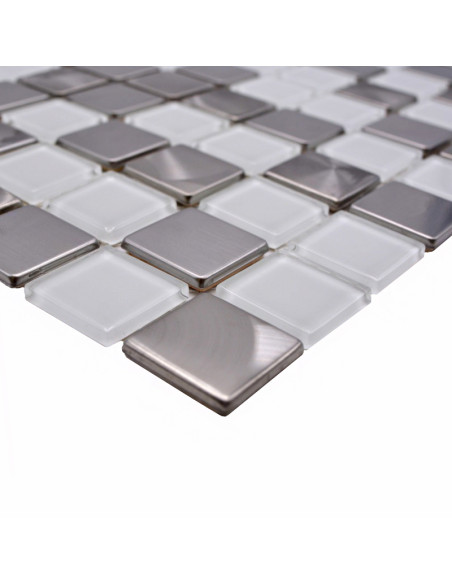 Kristallmosaik Klarvit Silver | Ekosten.se