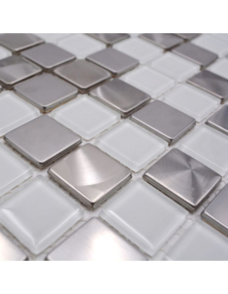 Kristallmosaik Klarvit Silver | Ekosten.se