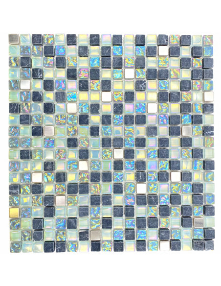 Kristall Marmor Mosaik Grå Silver | Ekosten.se