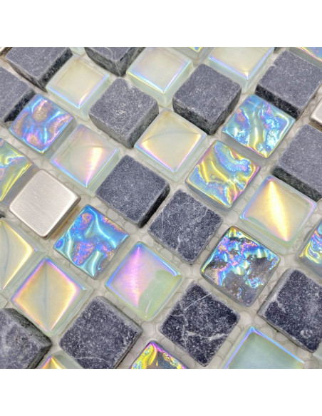 Kristall Marmor Mosaik Grå Silver | Ekosten.se