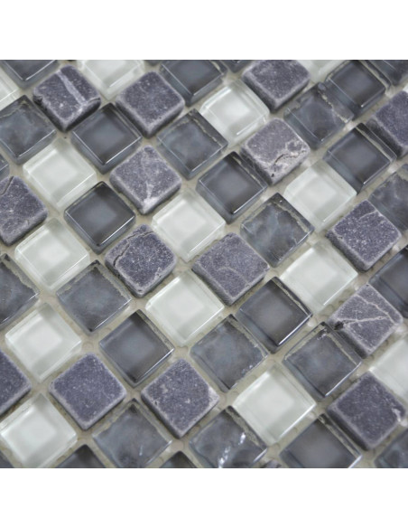 Mosaik Kristall Marmor Grå | Ekosten.se