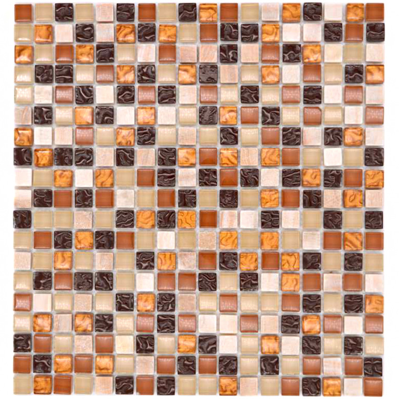 Mosaik Kristall Marmor Beige Brun | Ekosten.se
