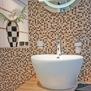 Mosaik Kristall Marmor Beige Brun | Ekosten.se