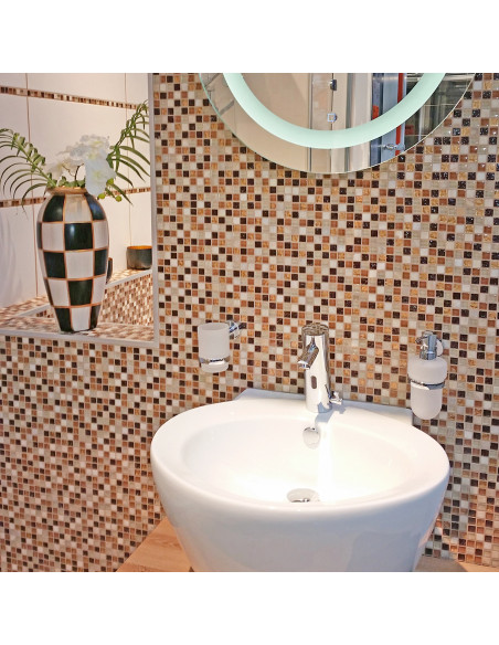 Mosaik Kristall Marmor Beige Brun | Ekosten.se