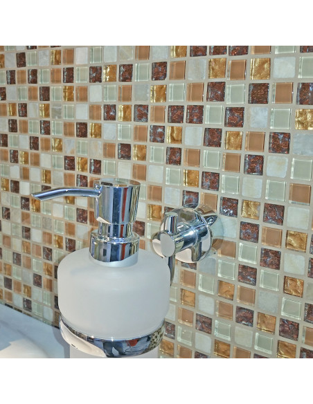 Mosaik Kristall Marmor Beige Brun | Ekosten.se