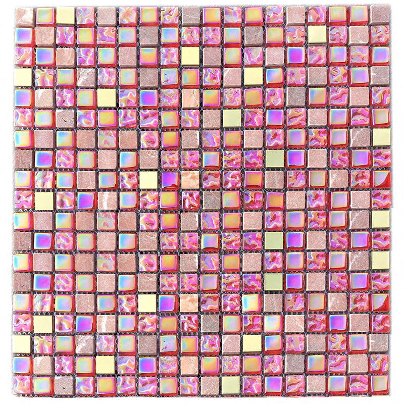 Kristall Marmor Mosaik Rosa Guld | Ekosten.se