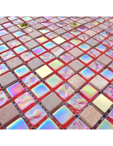 Kristall Marmor Mosaik Rosa Guld | Ekosten.se
