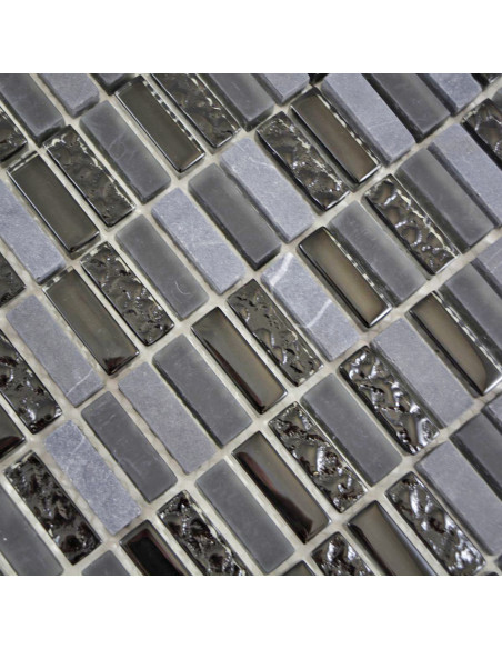 Brickmosaik Kristall Natursten Svart | Ekosten.se