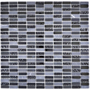 Brickmosaik Kristall Natursten Svart | Ekosten.se