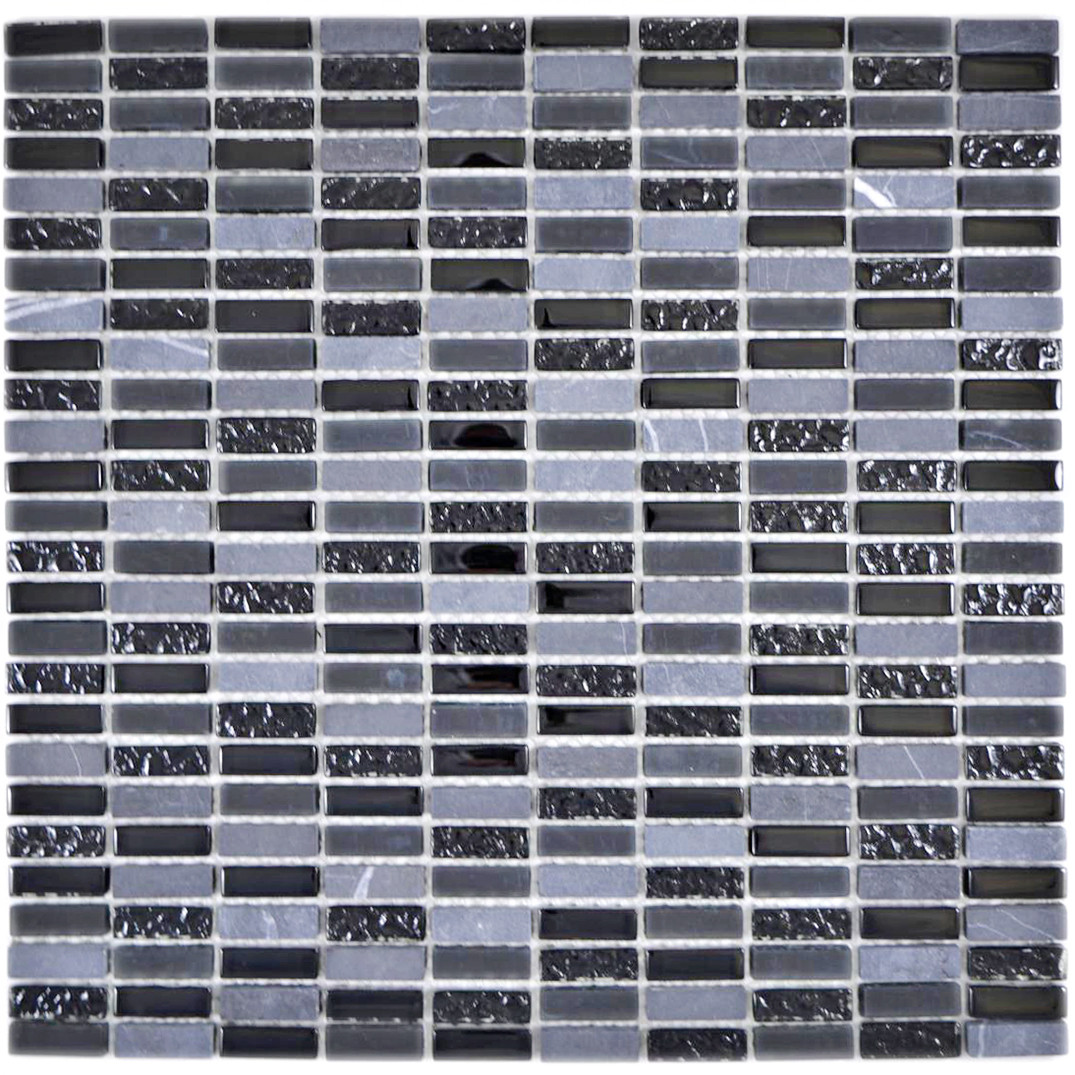 Brickmosaik Kristall Natursten Svart | Ekosten.se
