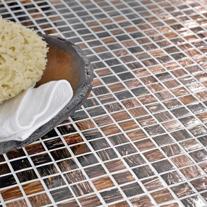 Glas Mosaik Guldstar Brun Mix | Ekosten.se