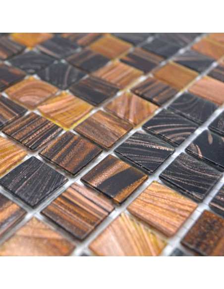 Glas Mosaik Guldstar Brun Mix | Ekosten.se