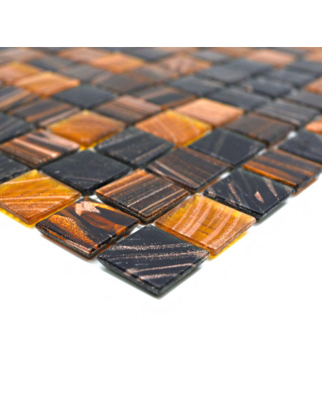 Glas Mosaik Guldstar Brun Mix | Ekosten.se