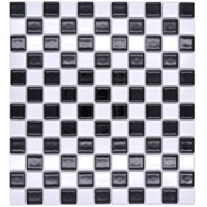 Klinkermosaik Svart Vit Blank | Ekosten.se