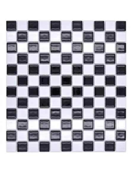 Klinkermosaik Svart Vit Blank | Ekosten.se