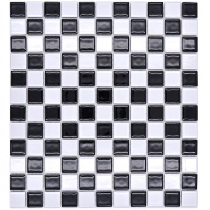 Klinkermosaik Svart Vit Blank | Ekosten.se