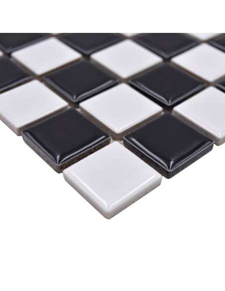 Klinkermosaik Svart Vit Blank | Ekosten.se