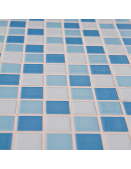 Klinkermosaik Blå Vit Blank | Ekosten.se