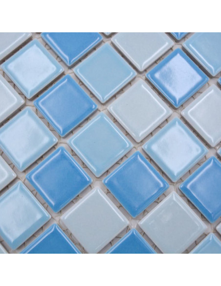 Klinkermosaik Blå Mix Blank | Ekosten.se