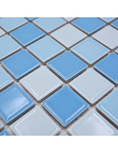 Klinkermosaik Blå Mix Blank | Ekosten.se
