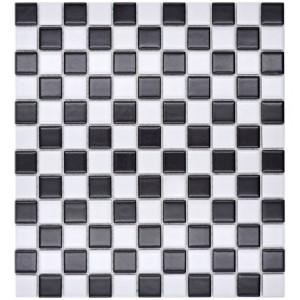Klinkermosaik Svart Vit Matt | Ekosten.se