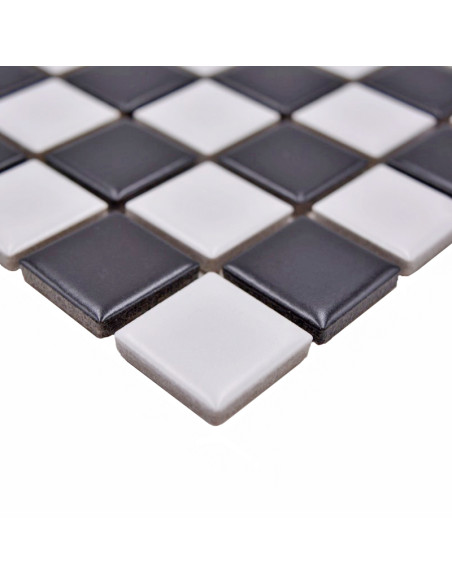 Klinkermosaik Svart Vit Matt | Ekosten.se