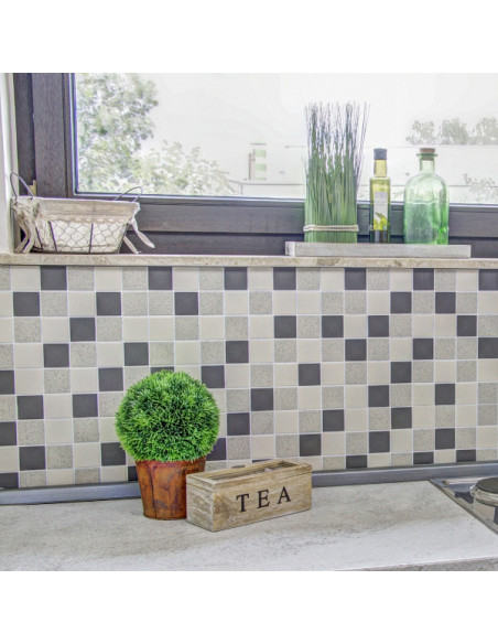 Klinkermosaik Beige Grå Prickig | Ekosten.se