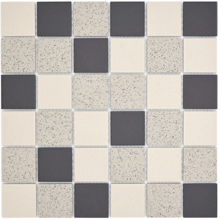 Klinkermosaik Beige Svart Prickig | Ekosten.se