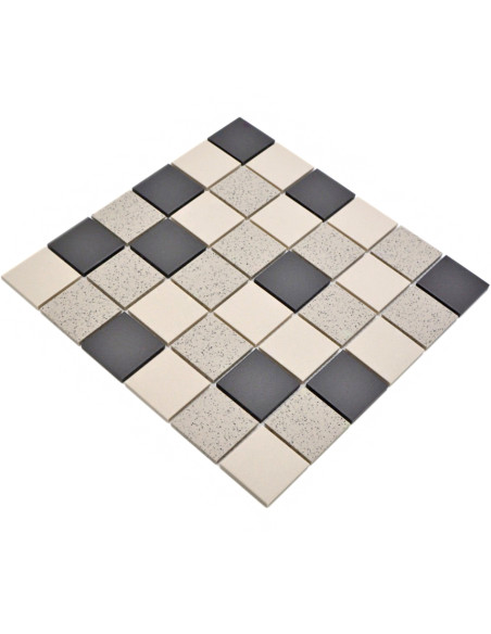 Klinkermosaik Beige Svart Prickig | Ekosten.se