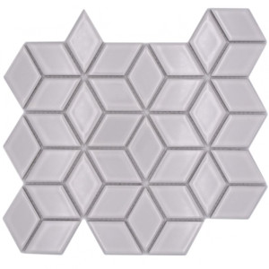 Vit Keramik Mosaik 3D Blank | Ekosten.se