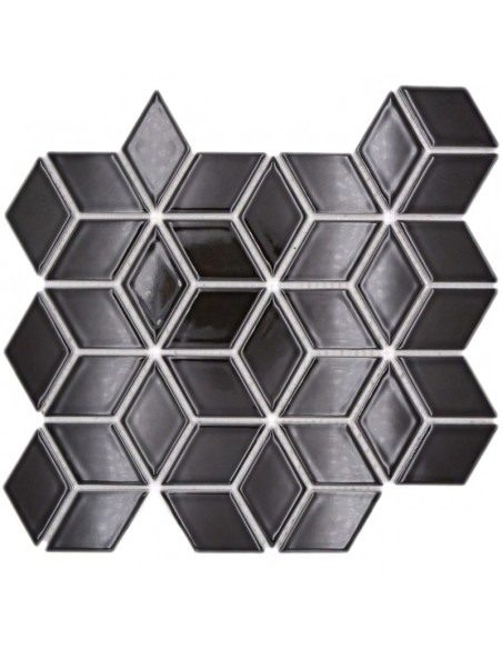 Svart Keramik Mosaik 3D Blank | Ekosten.se