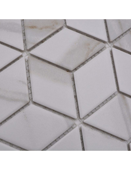 Marmor Calacatta Klinkermosaik 3D | Ekosten.se