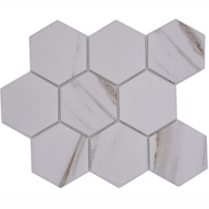 Hexagon Calacatta Klinkermosaik | Ekosten.se