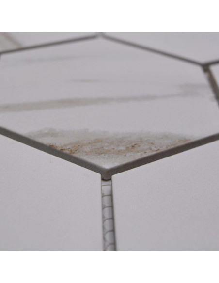 Hexagon Calacatta Klinkermosaik | Ekosten.se