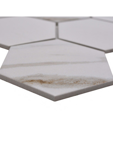 Hexagon Calacatta Klinkermosaik | Ekosten.se