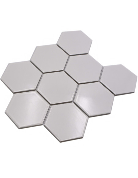 Hexagon Klinkermosaik Vit Blank | Ekosten.se