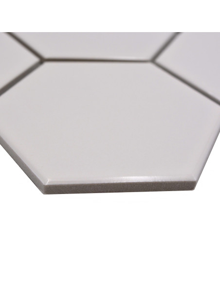 Hexagon Klinkermosaik Vit Blank | Ekosten.se