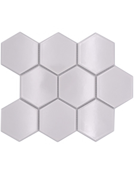 Hexagon Klinkermosaik Vit Blank | Ekosten.se