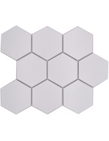 Hexagon Klinkermosaik Vit Matt | Ekosten.se